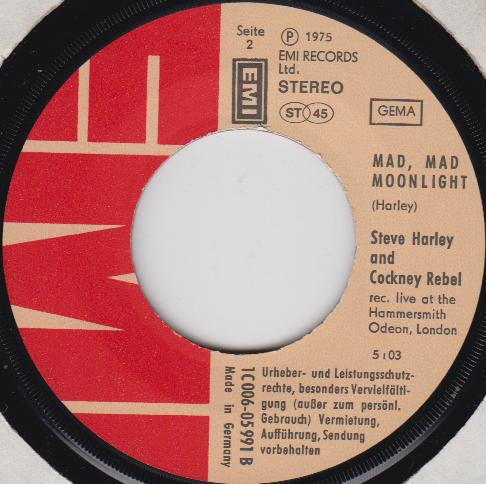 Steve Harley & Cockney Rebel : Black Or White (7",45 RPM,Single)