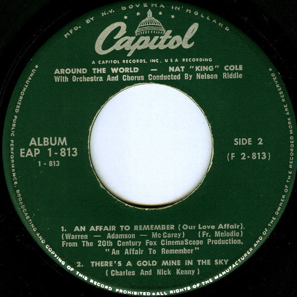 Nat King Cole With  Nelson Riddle : Around The World (7",45 RPM,EP)