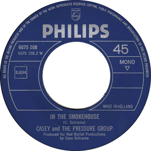 Casey And The Pressure Group : Lazy Bones (7",45 RPM,Single,Mono)