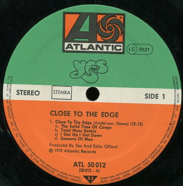 Yes : Close To The Edge (LP,Album,Reissue)