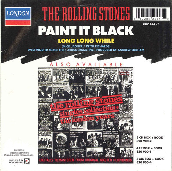 Rolling Stones, The : Paint It Black (7",45 RPM,Single,Reissue,Stereo)