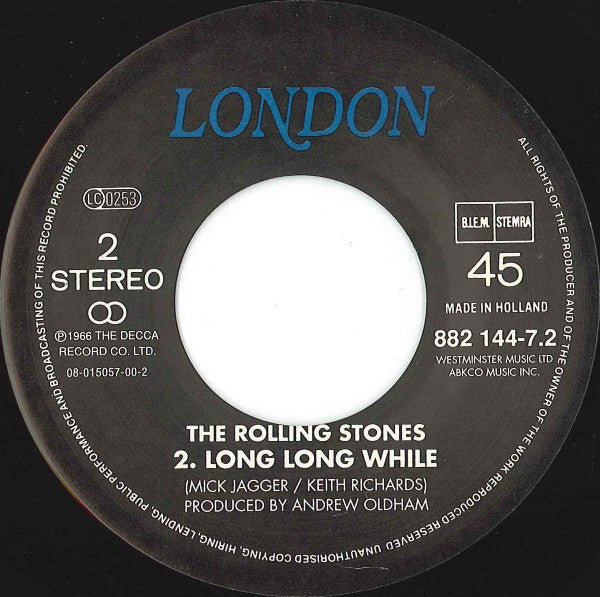 Rolling Stones, The : Paint It Black (7",45 RPM,Single,Reissue,Stereo)