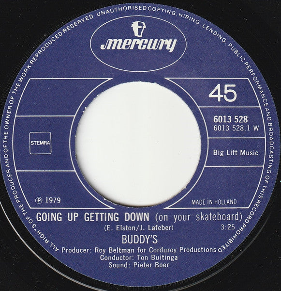 De Buddy's : Going Up Getting Down (7",45 RPM,Single,Stereo)