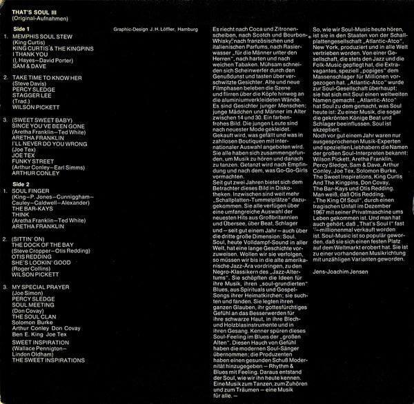 Various : That's Soul 3 (LP,Compilation,Reissue,Stereo)