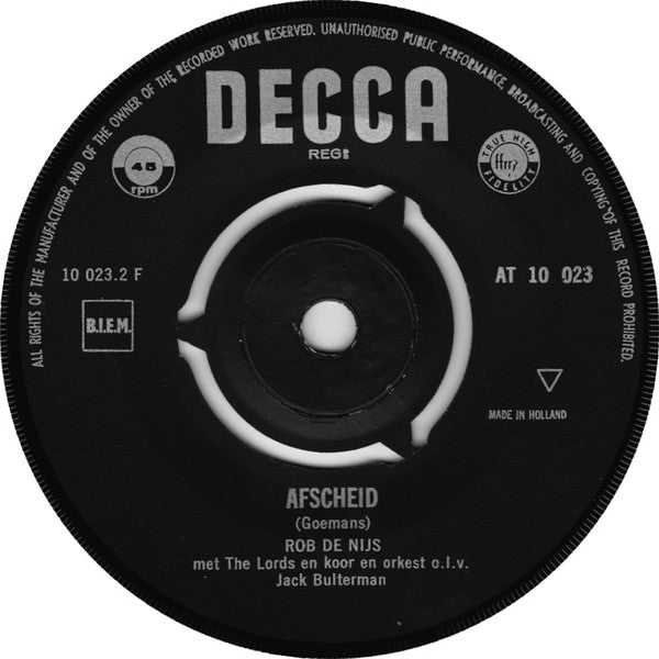 Rob de Nijs : Hé Mama (Hey Mama) / Afscheid (7",45 RPM,Single)