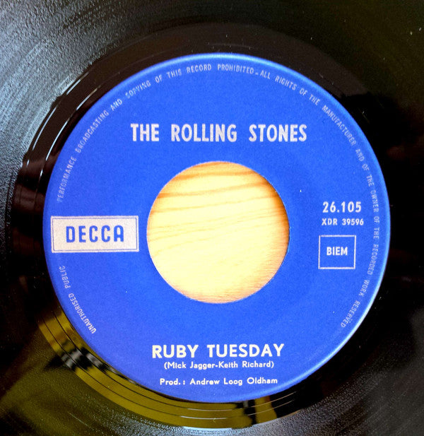 Rolling Stones, The : Let's Spend The Night Together / Ruby Tuesday (7",Single)