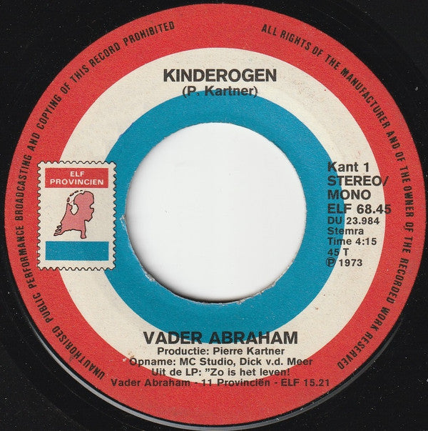 Vader Abraham : Kinderogen (7",45 RPM,Single)