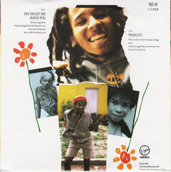 Ziggy Marley And The Melody Makers : One Bright Day (7",45 RPM,Single,Stereo)
