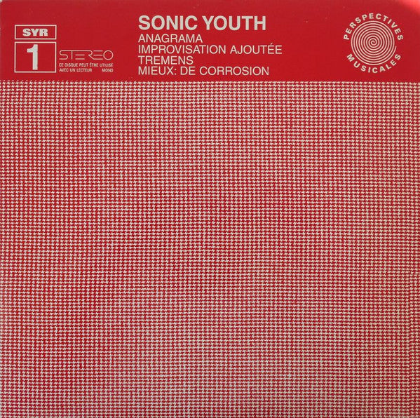 Sonic Youth : Anagrama (12", EP, Red)