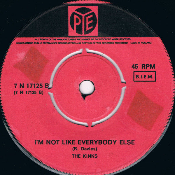 Kinks, The : Sunny Afternoon (7",Single,45 RPM)