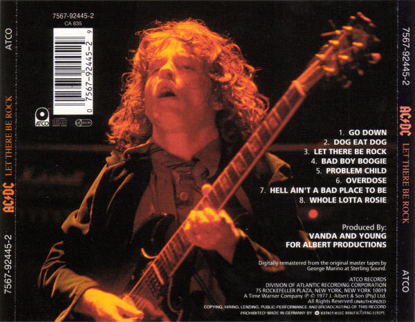 AC/DC : Let There Be Rock (Album,Reissue,Remastered)