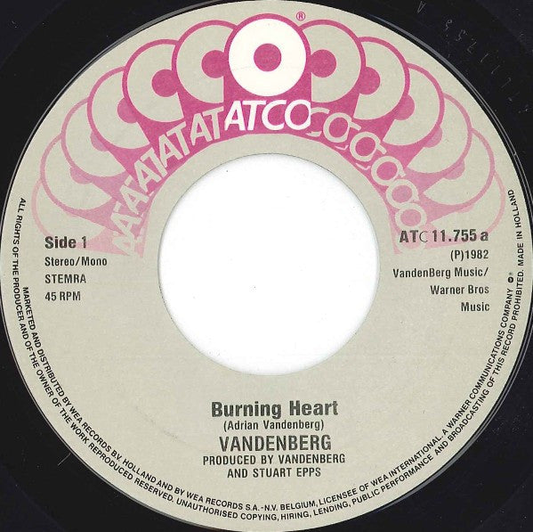 Vandenberg : Burning Heart (7",45 RPM,Single)