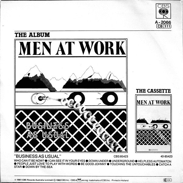 Men At Work : Down Under (7",45 RPM,Single,Stereo)