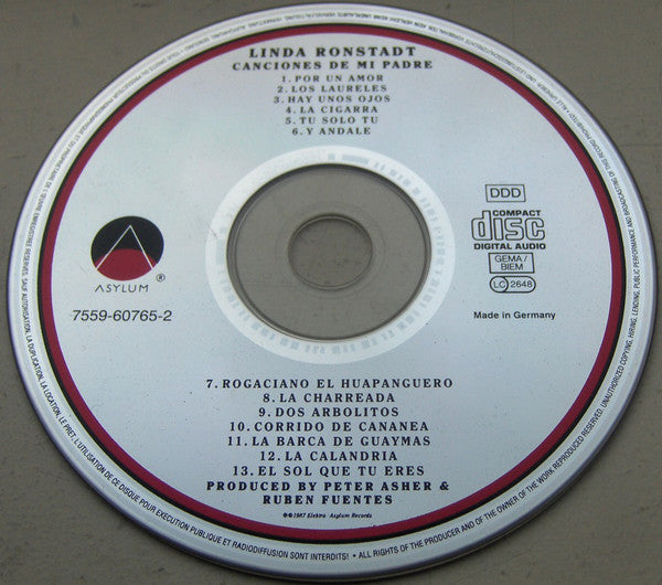 Linda Ronstadt : Canciones De Mi Padre (Album,Reissue)