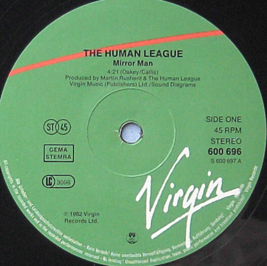 Human League, The : Mirror Man (12",45 RPM,Single,Stereo)