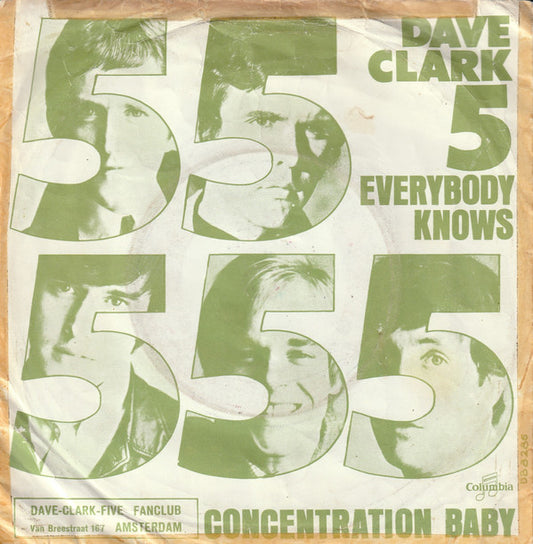 Dave Clark 5* : Everybody Knows / Concentration Baby (7", Single)