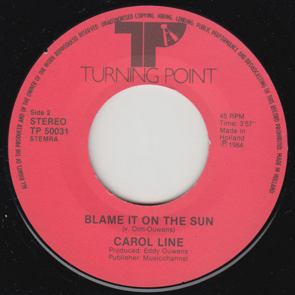 Carol Line (2) : Single Of The Year (7",45 RPM,Single,Stereo)