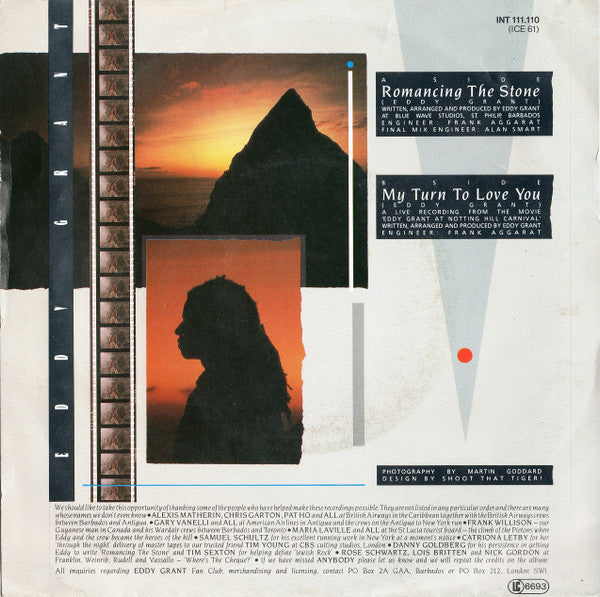 Eddy Grant : Romancing The Stone (7",45 RPM,Single)