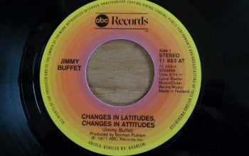 Jimmy Buffett : Changes In Latitudes, Changes In Atitudes (7",Single,45 RPM)