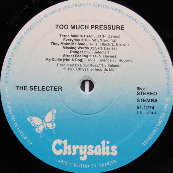 Selecter, The : Too Much Pressure (LP,Album,Stereo)