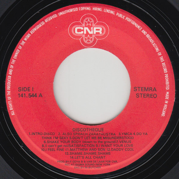 Discothèque : Intro Disco (7",Single,45 RPM)