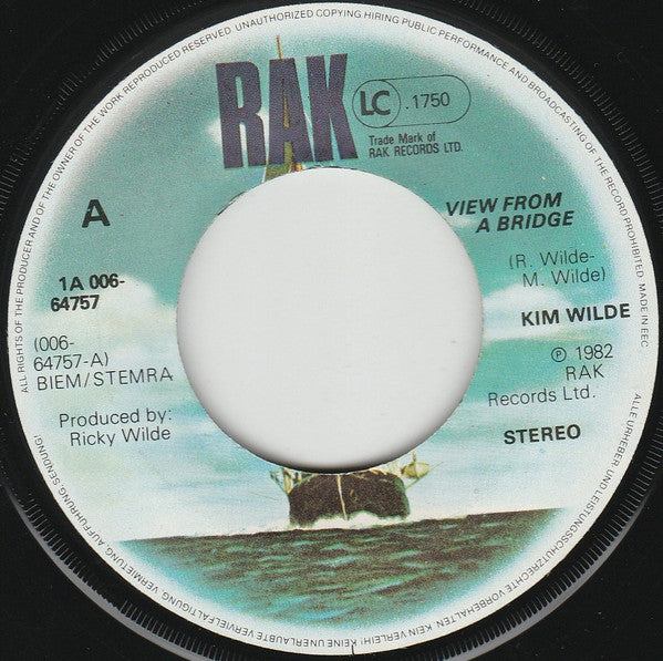 Kim Wilde : View From A Bridge (7",45 RPM,Single,Stereo)