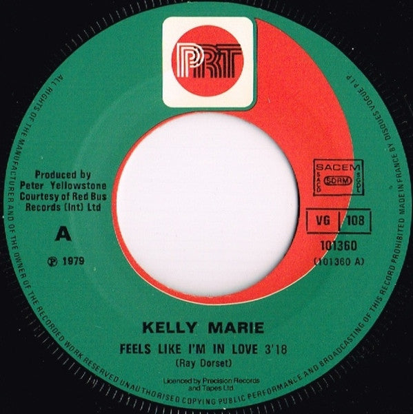 Kelly Marie : Feels Like I'm In Love (7",45 RPM,Single)