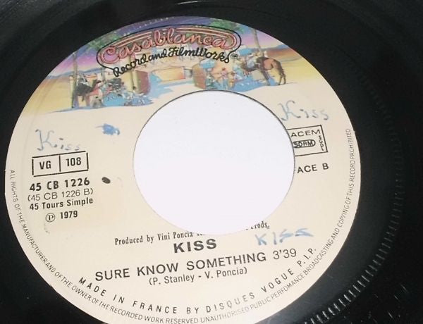 Kiss : Dirty Livin' / Sure Know Something (7",45 RPM,Single)