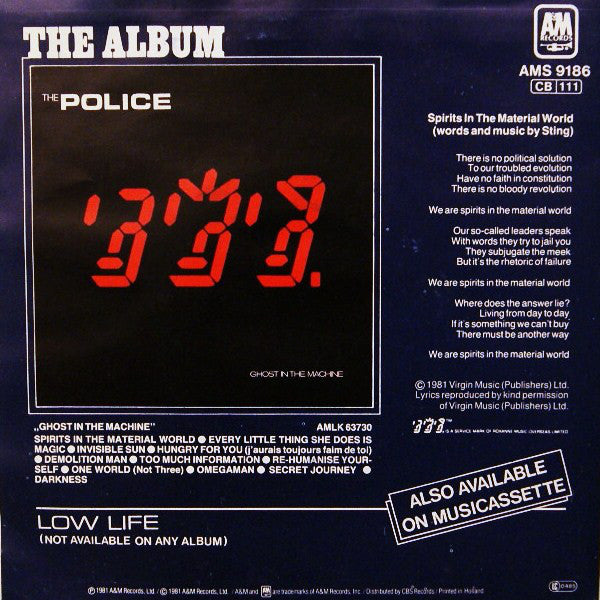 Police, The : Spirits In The Material World (7",45 RPM,Single)