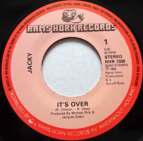 Jacky Mulder : It's Over (7")