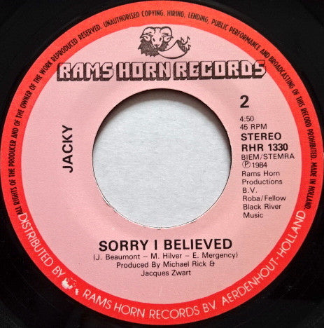 Jacky Mulder : It's Over (7")