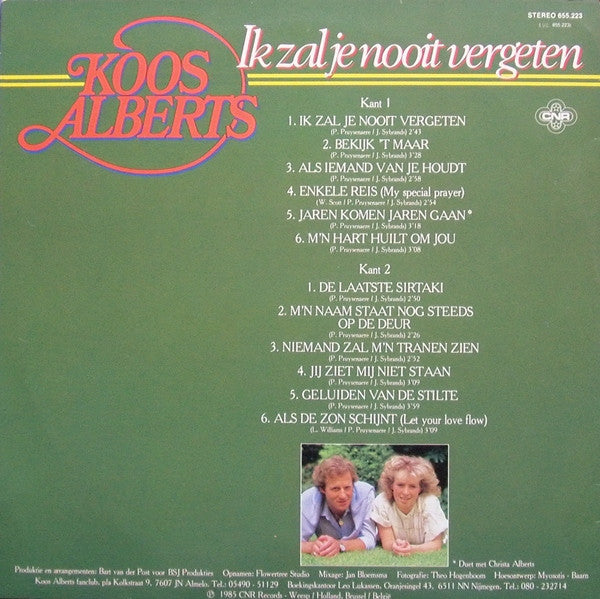 Koos Alberts : Ik Zal Je Nooit Vergeten (LP,Album)