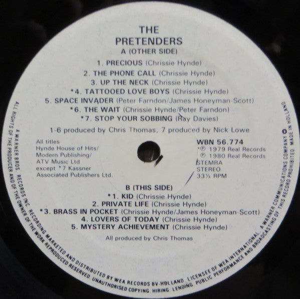Pretenders, The : Pretenders (LP,Album,Stereo)