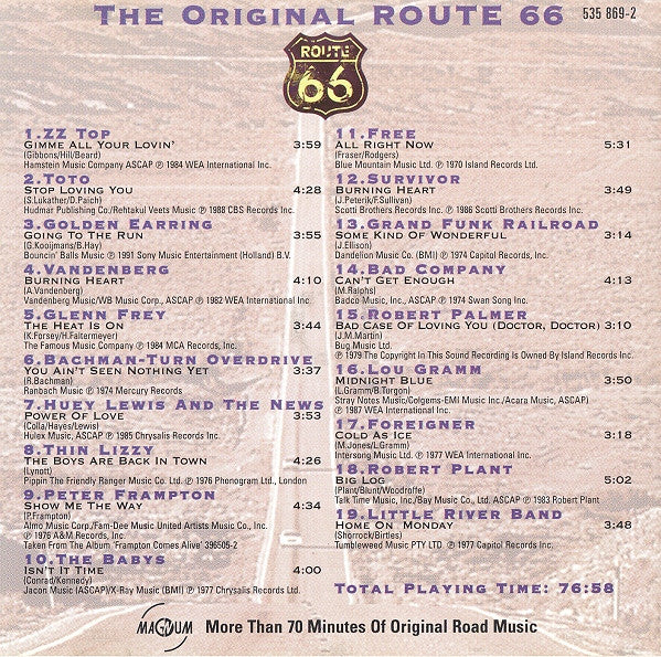 Various : The Original Route 66 (Compilation)
