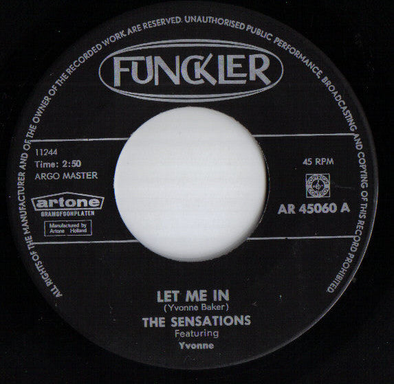 Sensations (2), The : Let Me In (Single,7",45 RPM)