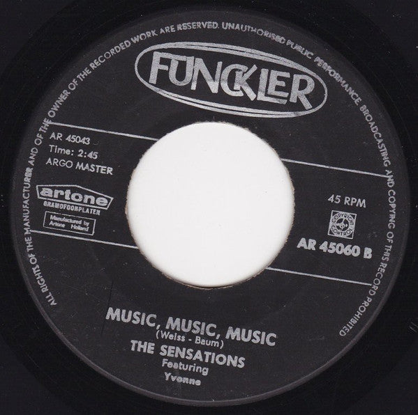 Sensations (2), The : Let Me In (Single,7",45 RPM)