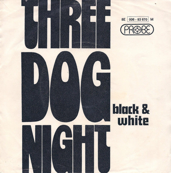 Three Dog Night : Black And White (7",45 RPM,Single)