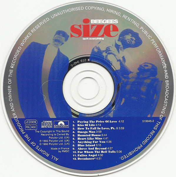 Bee Gees : Size Isn't Everything (Album)