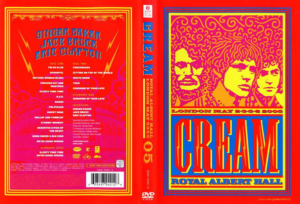Cream (2) : Royal Albert Hall - London - May 2-3-5-6 05 (DVD-Video,Copy Protected,Multichannel,PAL)