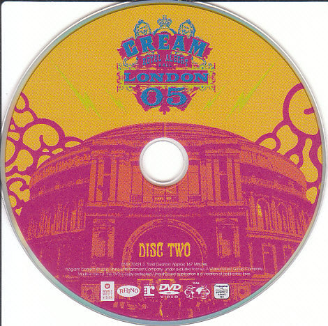 Cream (2) : Royal Albert Hall - London - May 2-3-5-6 05 (DVD-Video,Copy Protected,Multichannel,PAL)