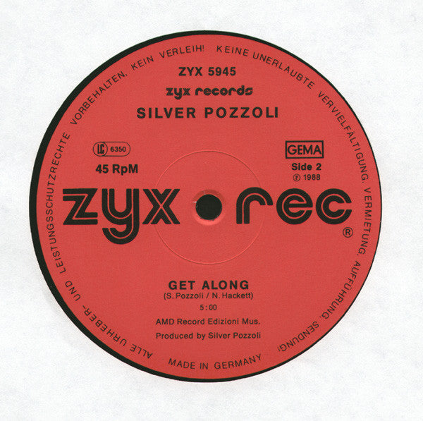 Silvio Pozzoli : Love Is The Best / Get Along (12",45 RPM)