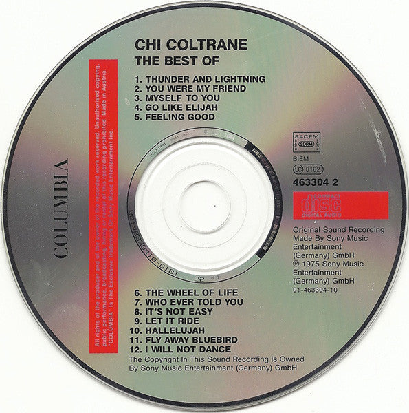 Chi Coltrane : The Best Of Chi Coltrane (Compilation,Reissue)