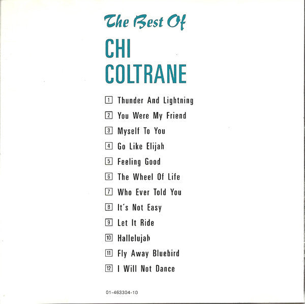Chi Coltrane : The Best Of Chi Coltrane (Compilation,Reissue)