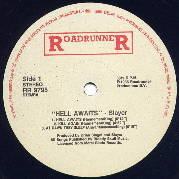 Slayer : Hell Awaits (LP,Album)