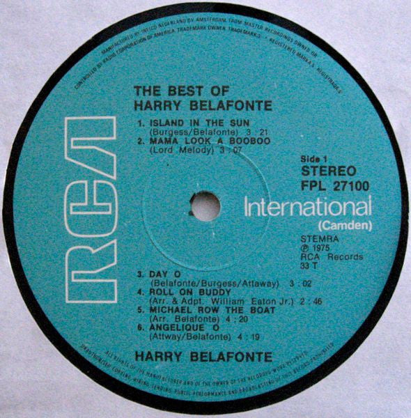 Harry Belafonte : The Best Of Harry Belafonte (LP,Compilation)