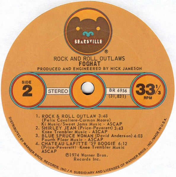 Foghat : Rock And Roll Outlaws (LP,Album)