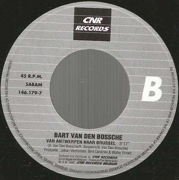 Bart Van Den Bossche : De Heuveltjes Van Erika (7",45 RPM,Single)