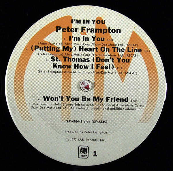 Peter Frampton : I'm In You (LP,Album,Stereo)