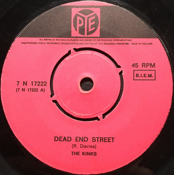 Kinks, The : Dead End Street (7",Single,45 RPM)