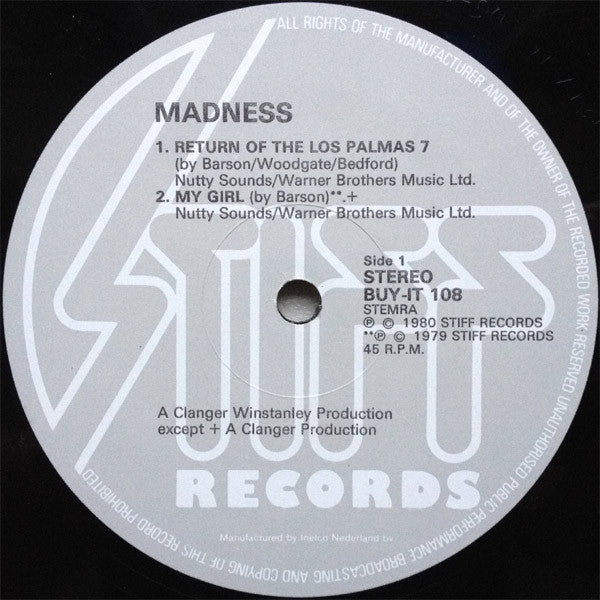 Madness : The Return Of The Los Palmas 7 (12",45 RPM)